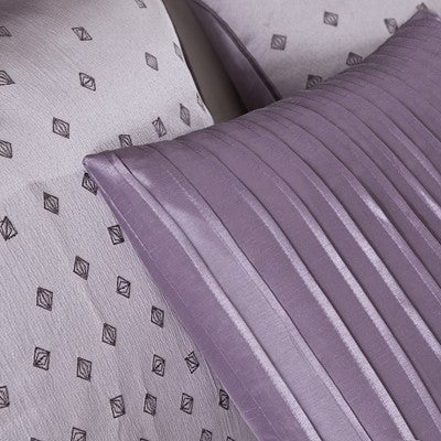 Madison Park Biloxi 7 Piece Comforter Set in Purple, King MP10-920