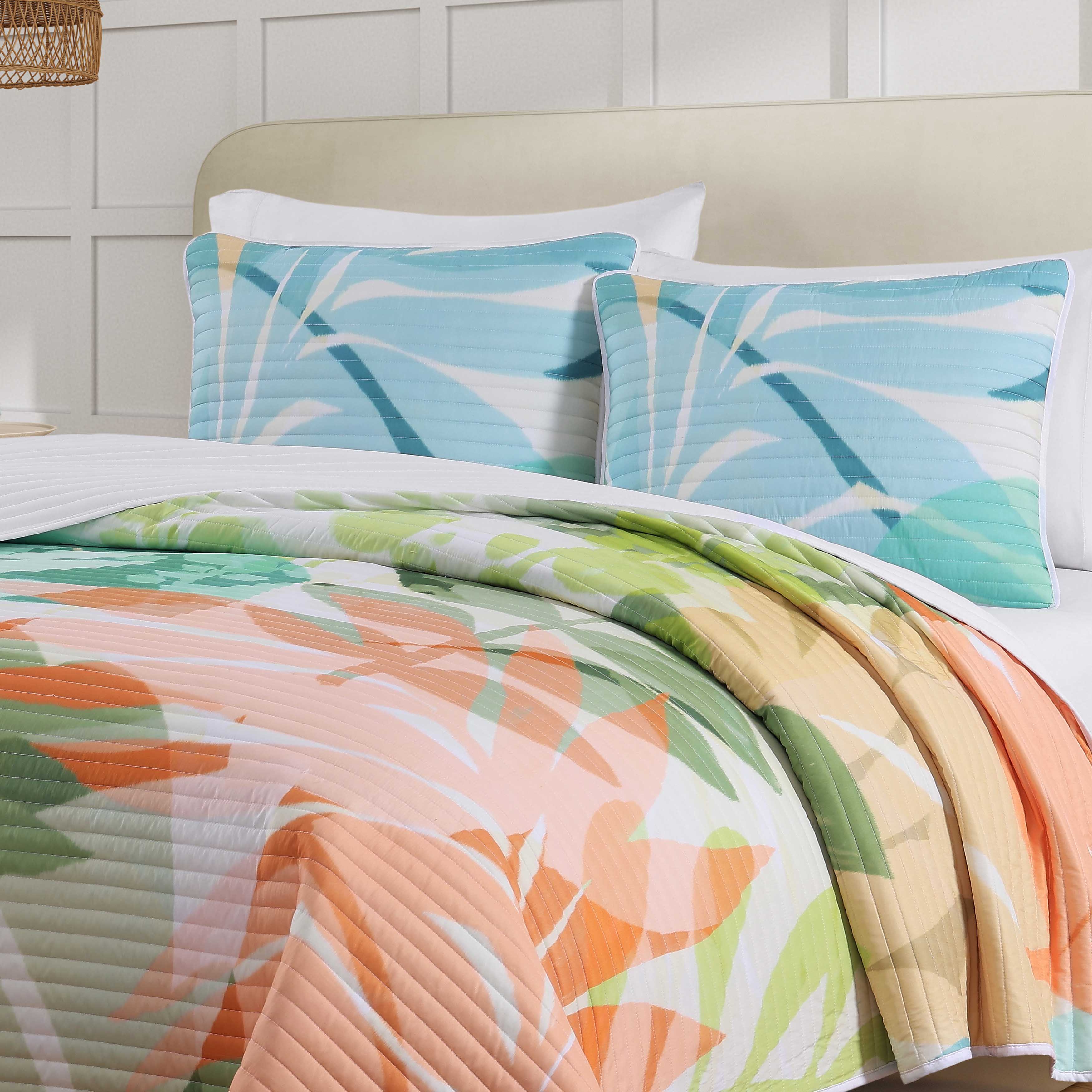 TikiGreen3PieceQuiltSet-2